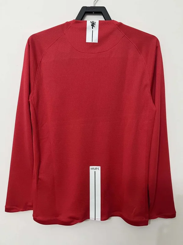 2007/2008 Retro Long Sleeve Manchester United Home Champions League Edition Football Shirt 1:1 Thai Quality