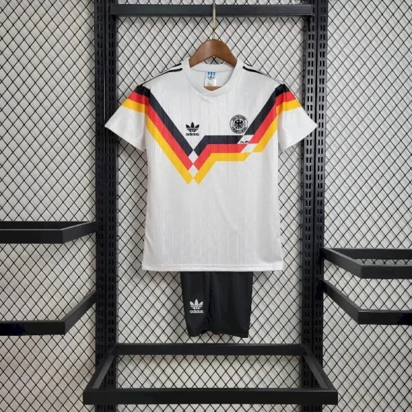 1990 Retro Soccer Jersey Germany Home Kids Size
