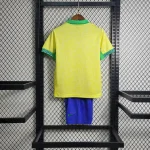 2024 Brazil Home Soccer Jersey 1:1 Thai Quality Kids Size