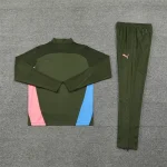 2024/2025 Manchester City Half-Pull Training Uniform Military Green Football shirt 1:1 Thai quality