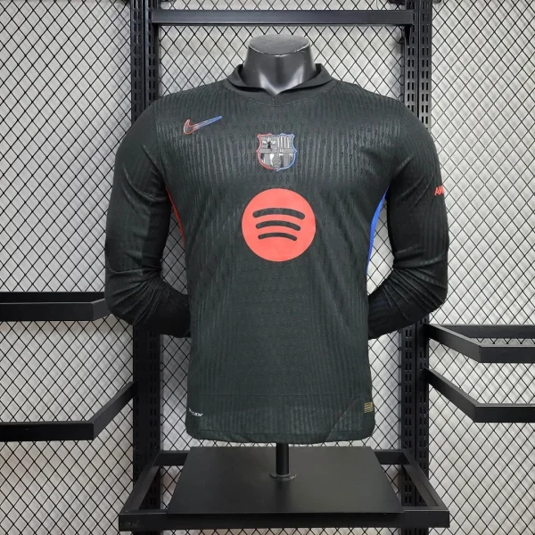 2024/2025 Player Version Long Sleeve Barcelona Away Football Shirt 1:1 Thai Quality