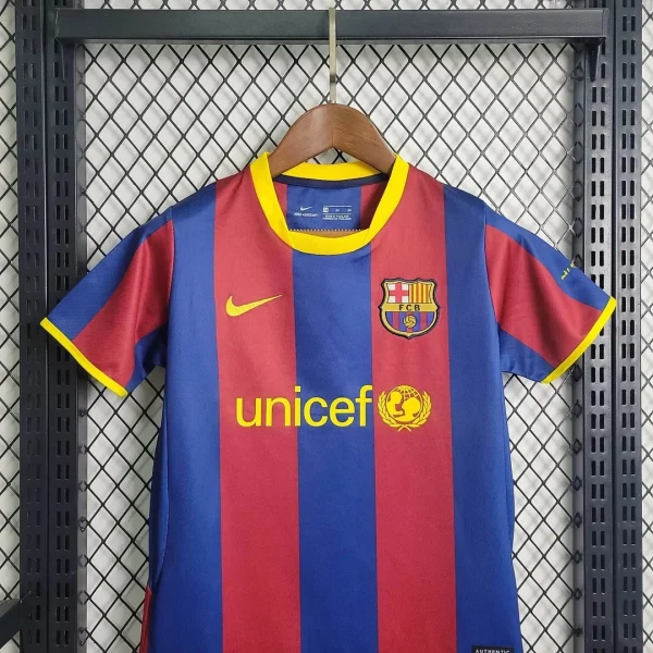 2010/2011 Retro Barcelona Home Football Shirt 1:1 Thai Quality Kids Size