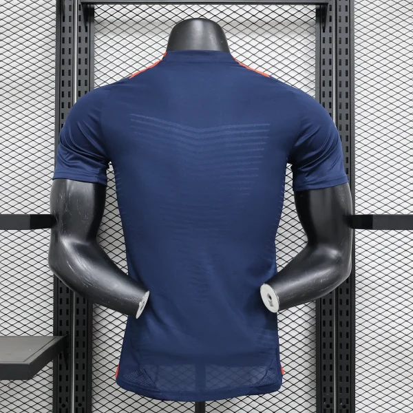 2024/2025  Player Version Manchester United Training Suit Dark Blue Football Shirt 1:1 Thai Quality