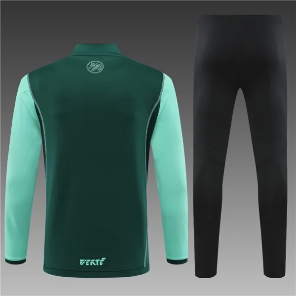 2023 Algeria National Team Half-Pull Training Suit Green Shirt