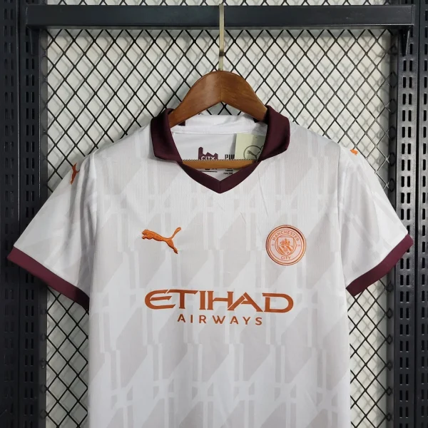 2023/2024  Manchester City Away Football Shirt 1:1 Thai Quality Kids Size