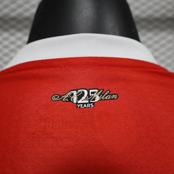 2024/2025 Player Version AC Milan Home Long Sleeve Football Shirt 1:1 Thai Quality