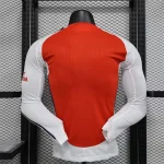 2024/2025 Player Version Long Sleeve Arsenal Home Football Shirt 1:1 Thai Quality
