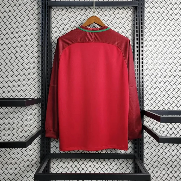 2016 Long Sleeve Retro Portugal Home Football Shirt 1:1 Thai Quality