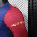 2024/2025 Player Version Long Sleeve Barcelona Home Football Shirt 1:1 Thai Quality
