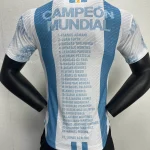 2022 Player Version Argentina Home Champion Commemorative Edition Jersey
