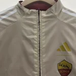2024/2025 Roma Red Double-Sided Windbreaker Plaid Fabric Soccer Jersey 1:1 Thai Quality