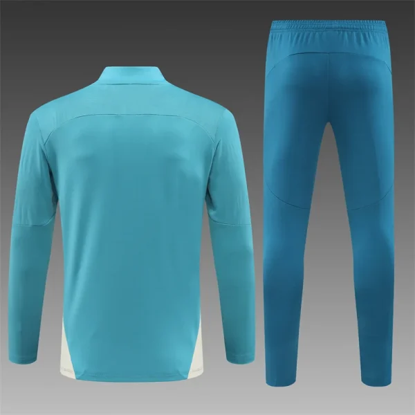2024/2025 Olympique de Marseille Half-pull Training Suit Lake Green Football Jersey  1:1 Thai Quality