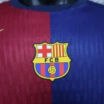 2024/2025 Player Version Long Sleeve Barcelona Home Football Shirt 1:1 Thai Quality