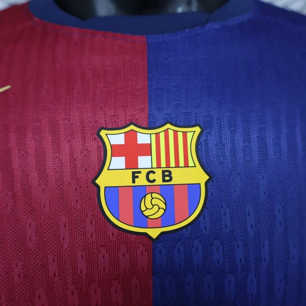 2024/2025 Player Version Long Sleeve Barcelona Home Football Shirt 1:1 Thai Quality