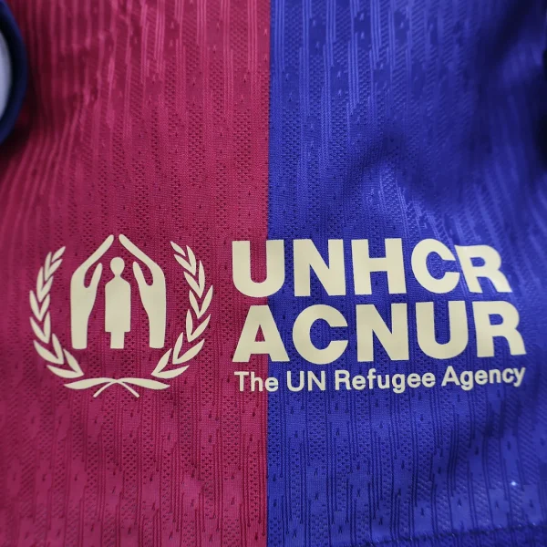 2024/2025 Player Version Long Sleeve Barcelona Home Football Shirt 1:1 Thai Quality