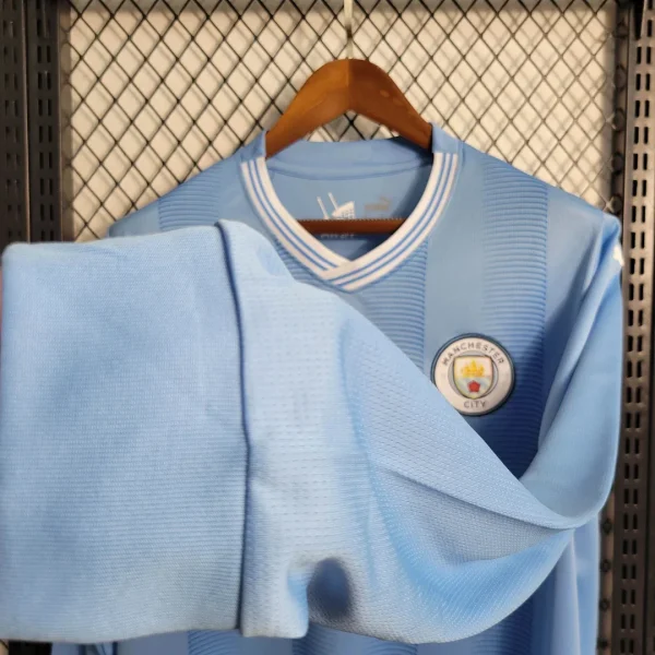 2023/2024 Long Sleeve Manchester City Home Football Shirt 1:1 Thai Quality