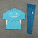 2024/2025 Olympique de Marseille Half-pull Training Suit Lake Green Football Jersey  1:1 Thai Quality