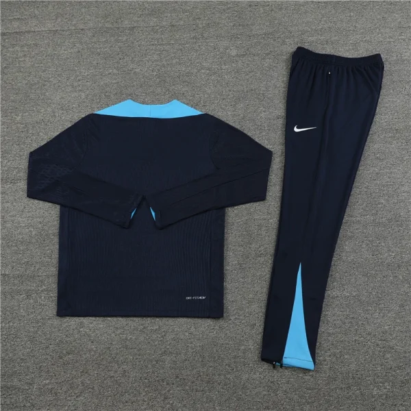 2024/2025 Chelsea Half-Pull Training Suit Dark Blue Football Shirt Set 1:1 Thai Quality