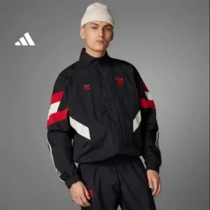 2024/2025 Manchester United Windbreaker Football Shirt Black 1:1 Thai Quality