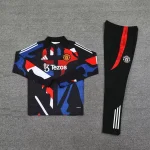 2024/2025 Manchester United Pre-Match Half-Pull Training Suit Football Shirt 1:1 Thai Quality