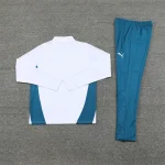 2024/2025  Olympique de Marseille Half-pull Training Suit White Football Jersey  1:1 Thai Quality