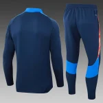 2024/2025 Juventus Half-Pull Training Suit Royal Blue  Football Shirt 1:1 Thai Quality