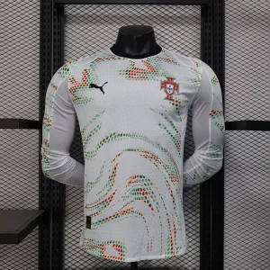 2025 Player Version Long Sleeve Portugal Away Football Shirt 1:1 Thai Quality