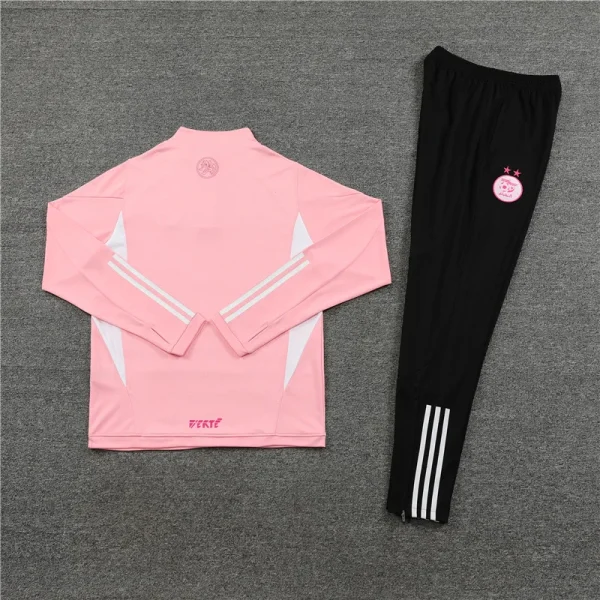 2023 Algeria National Team Half-Pull Training Suit Pink Shirt