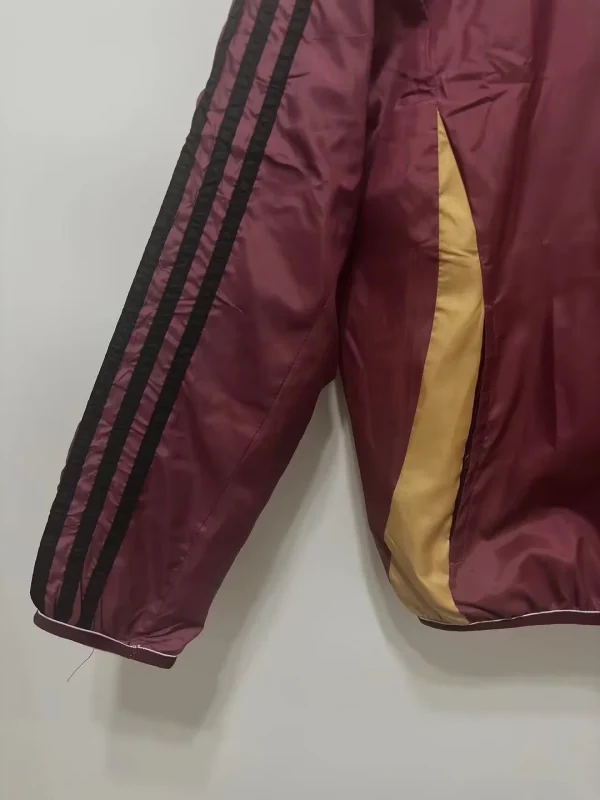 2024/2025 Roma Red Double-Sided Windbreaker Plaid Fabric Soccer Jersey 1:1 Thai Quality