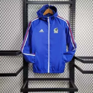 2024/2025 Mexico Windbreaker Blue Football Jersey 1:1 Thai Quality