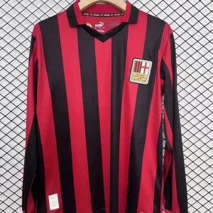 2024/2025 AC Milan 125th Anniversary Edition Red Long Sleeve Football Shirt 1:1 Thai Quality