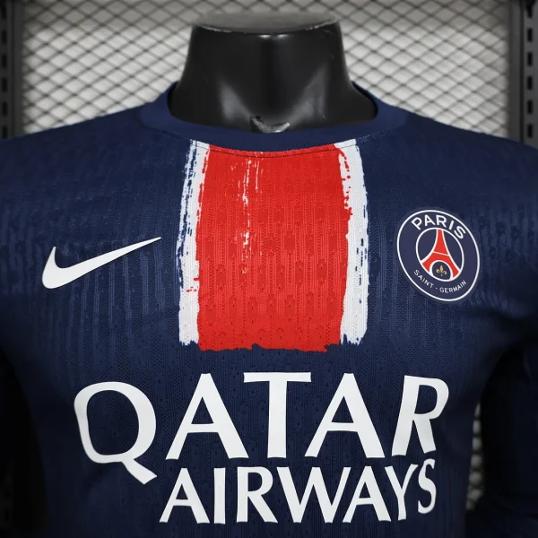 2024/2025 Player Version Psg Paris Saint-Germain Home Long Sleeve Football Shirt 1:1 Thai Quality