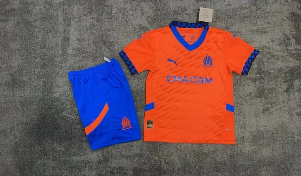 2024/2025 Olympique de Marseille Third Away Football Shirt 1:1 Thai Quality Kids Size