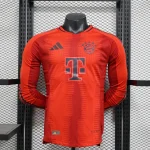 2024/2025 Player Version Bayern Munich Home Long Sleeve Football Shirt 1:1 Thai Quality