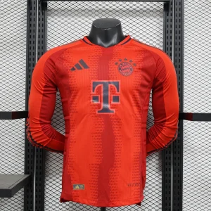 2024/2025 Player Version Bayern Munich Home Long Sleeve Football Shirt 1:1 Thai Quality