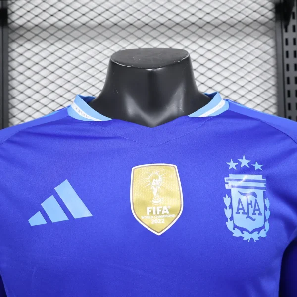 2024 Player Version Argentina Away Long Sleeve Football Shirt 1:1 Thai Quality