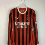 2024/2025 AC Milan Home Long Sleeve Football Shirt 1:1 Thai Quality