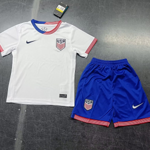 2024 United States National Team Home Football Shirt 1:1 Thai Quality Kids Size
