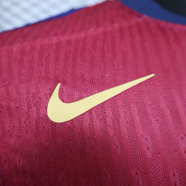 2024/2025 Player Version Long Sleeve Barcelona Home Football Shirt 1:1 Thai Quality