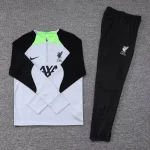 2023/2024 Liverpool Half-Pull Training Suit Grey Jersey 1:1 Thai Quality Set