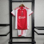 2023/2024 Ajax Football Shirt Home 1:1 Thai Quality Kids Size