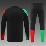 2024/2025 Arsenal Half-Pull Training Suit Black Football Shirt 1:1 Thai Quality