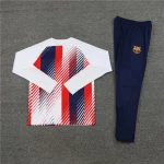 2023/2024 Barcelona Half-Pull Training Suit Wear Red White Blue Jersey Set