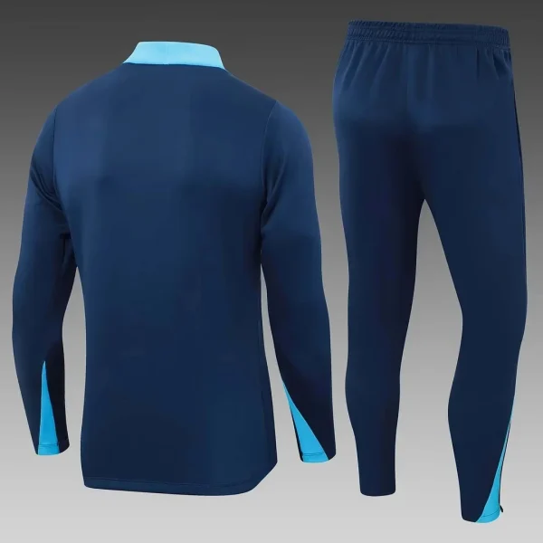 2024/2025 Chelsea Half-Pull Training Suit Royal blue Football Shirt Set 1:1 Thai Quality