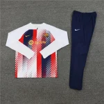 2023/2024 Barcelona Half-Pull Training Suit Wear Red White Blue Jersey Set