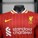 2024/2025 Player Version Liverpool Home Long Sleeve Soccer Jersey 1:1 Thai Quality