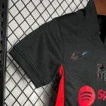 2024/2025 Barcelona Away Football Shirt 1:1 Thai Quality Kids Size (with sponsor)