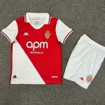 2024/2025 Monaco Home Football Shirt 1:1 Thai Quality Kids Size