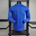 2024 Player Version Long Sleeve Italy Home Soccer Shirt 1:1 Thai Quality