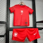 2024 Poland National Team Home Football Shirt 1:1 Thai Quality Kids Size